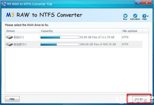 M3 RAW To NTFS Converter v3.6免費版【3】