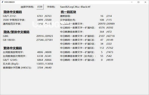 字體計數(shù)軟件v0.04免費版【2】