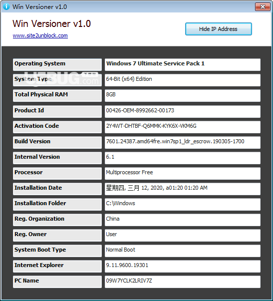 Win Versioner(系統(tǒng)信息檢測工具)