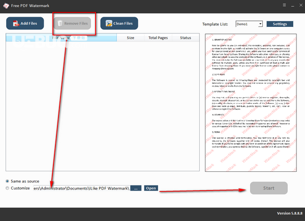 Free PDF Watermark(PDF加水印工具)v5.8.8.8免費版【4】