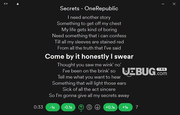 Spotify Lyrics(歌詞滾動(dòng)工具)