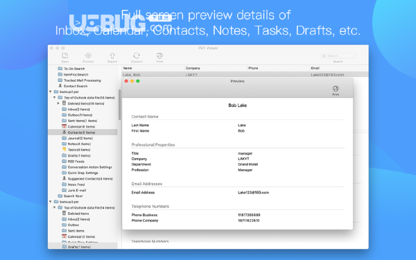 PST Viewer(PST文件查看器)v4.0.0 Mac版【2】