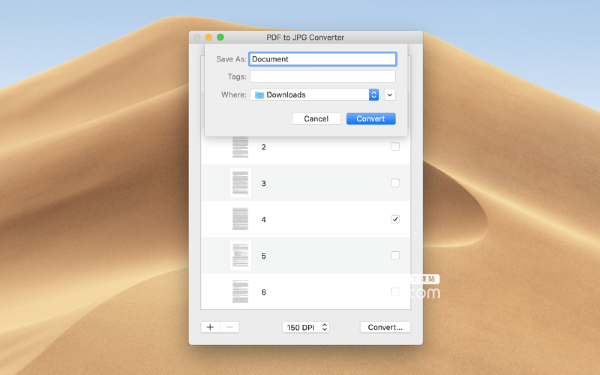 PDF to JPG Converter Mac版