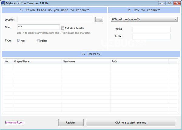 Mytoolsoft File Renamer(批量重命名軟件)