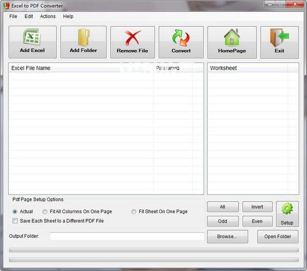 Free Excel to PDF Converter v1.0.0.0免費(fèi)版