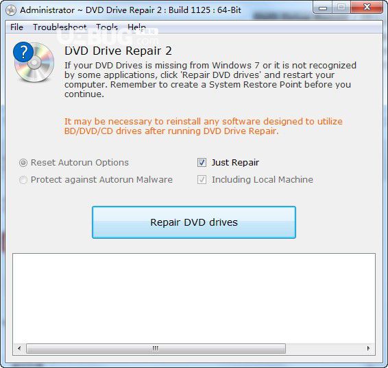 DVD Drive Repair(DVD驅(qū)動修復工具)v2.2.2.1125免費版