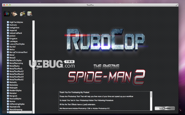 TextPro(平面設(shè)計軟件)v1.0 Mac版【2】
