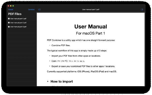 PDF合并器v1.0 Mac版【3】