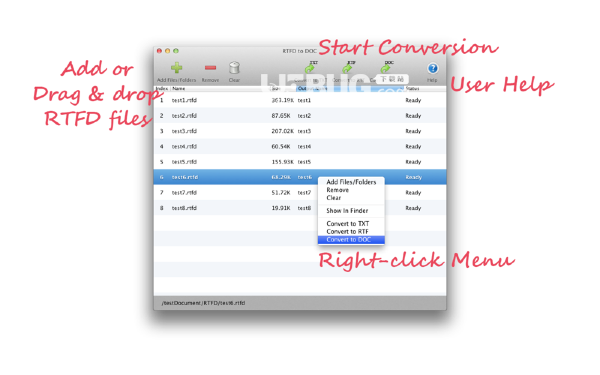 RTFD to DOC(RTFD轉DOC工具)v1.6.1 Mac版【3】