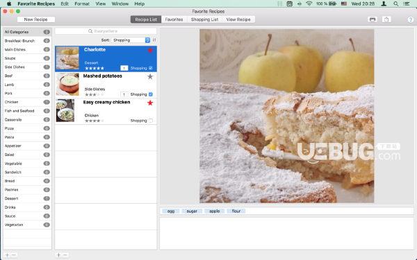 Favorite Recipes Mac版