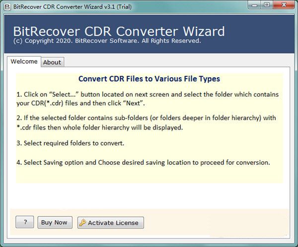 BitRecover CDR Converter Wizard