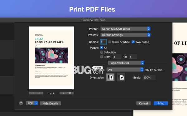 Combine PDF Files Mac版