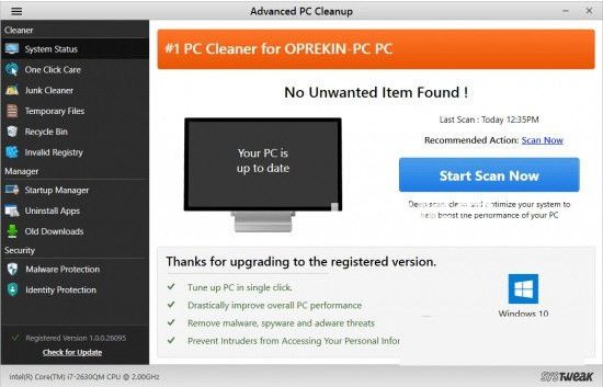 Advanced PC Cleanup