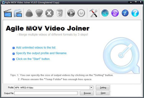 Agile MOV Video Joiner(視頻合并工具)