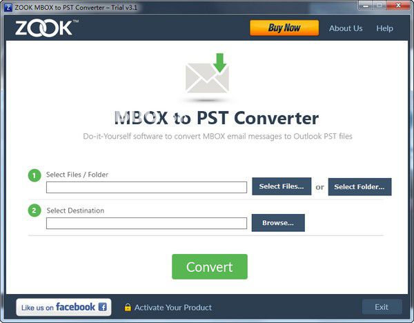 ZOOK MBOX to PST Converter v3.1免費版