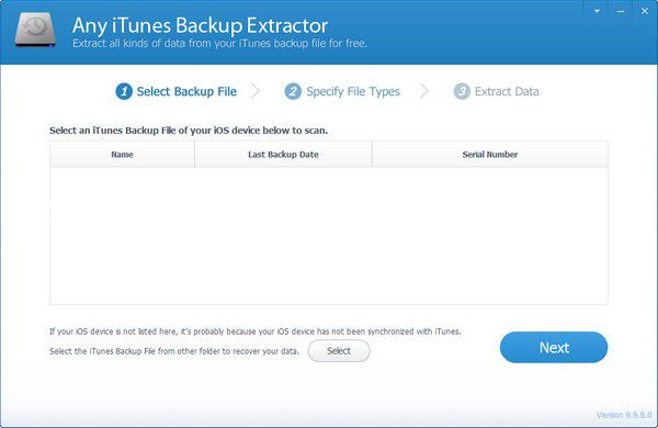 Any iTunes Backup Extractor