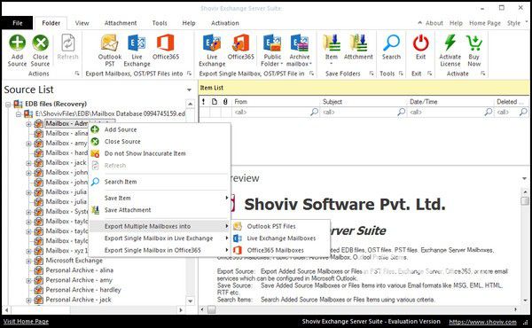 Shoviv Exchange Migration Tool v20.11免費版【3】