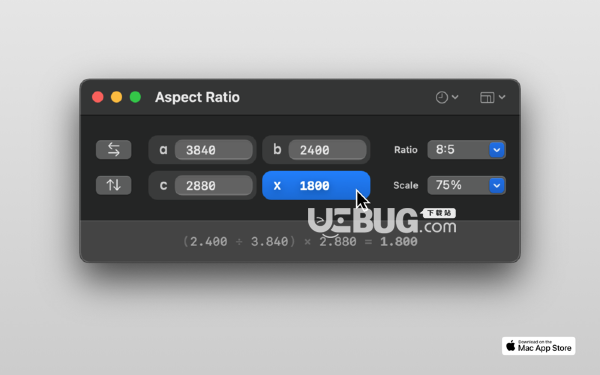 Aspect Ratio X(三分法計(jì)算器)v2.0.1 Mac版【3】