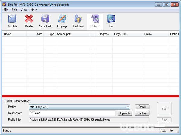 Bluefox MP3 OGG Converter v3.01.12.1008免費(fèi)版