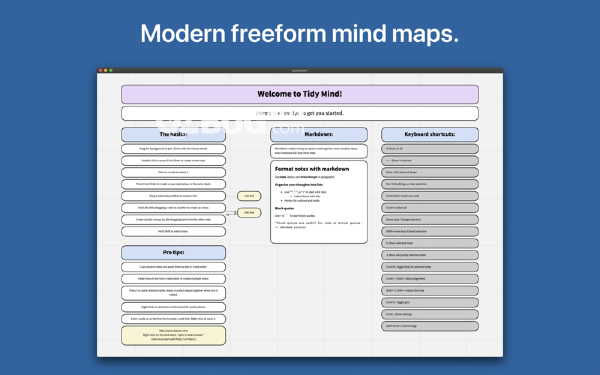 Tidy Mind Pro(思維導(dǎo)圖軟件)v1.3 Mac版【3】