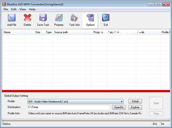 Bluefox AVI MP4 Converter v3.01免費版