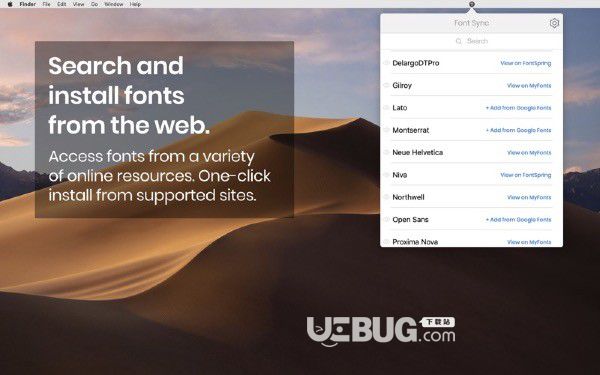 Font Sync Mac版