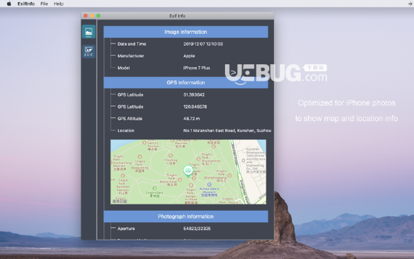 ExifInfo(照片Exif信息查看器)v1.1.0 Mac版【2】