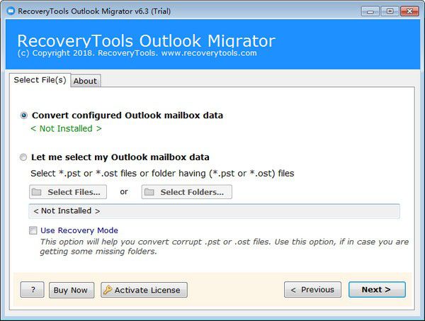 Outlook Migrator(PST轉換軟件)v6.3免費版