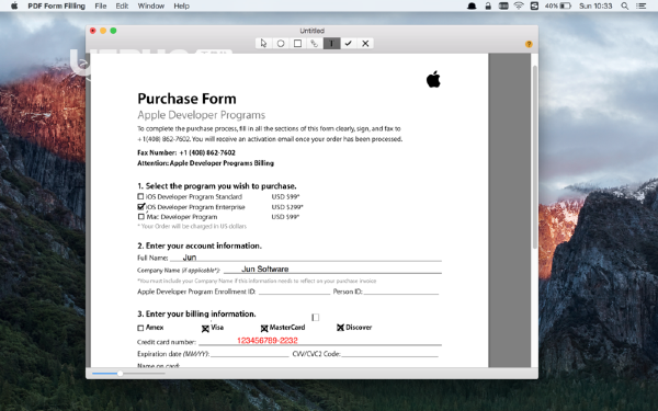 PDF Form Filling(PDF簽名軟件)v1.0 Mac版【2】