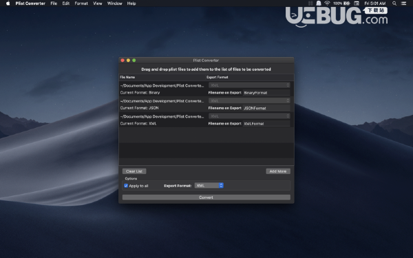 Plist Converter Mac版