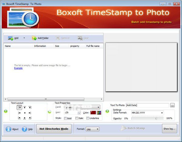 Boxoft TimeStamp to Photo(時間戳軟件)