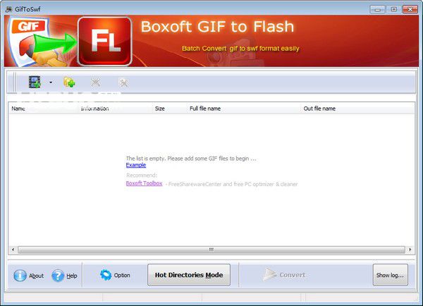 Boxoft GIF To Flash(視頻格式轉(zhuǎn)換器)