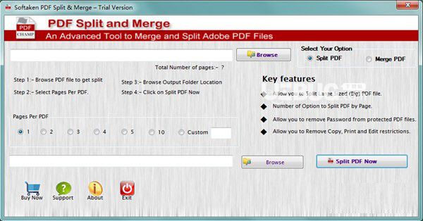 Softaken PDF Split Merge(PDF拆分合并工具)