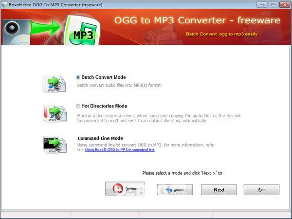 Boxoft free Ogg to MP3 Converter v1.0免費(fèi)版【1】