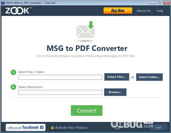 ZOOK MSG to PDF Converter v3.0免費(fèi)版