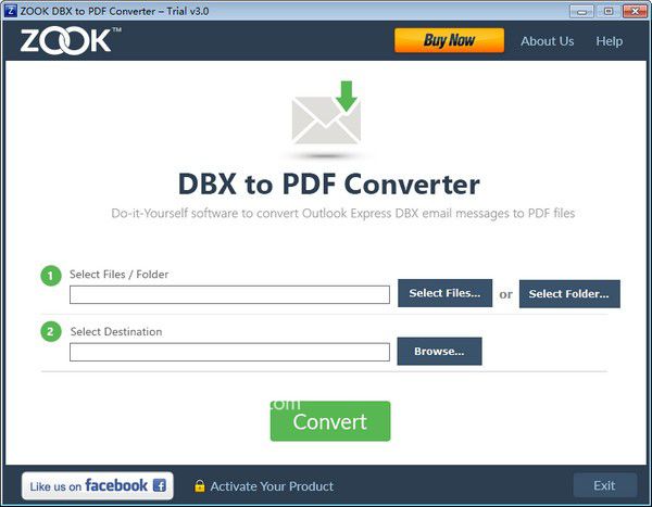 ZOOK DBX to PDF Converter v3.0免費(fèi)版