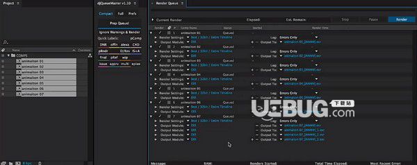 QueueMaster(AE輸出渲染隊列自動化管理工具)v1.13免費版【1】