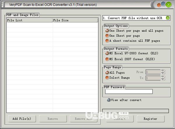 VeryPDF Scan to Excel OCR Converter v3.1免費(fèi)版