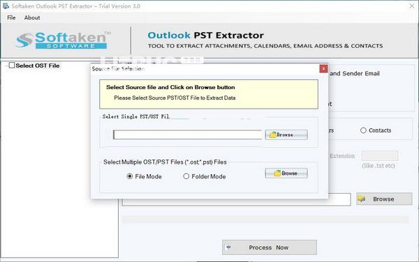 Softaken Outlook PST Extractor(PST提取工具)