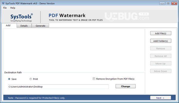 SysTools PDF Watermark(PDF水印去除工具)