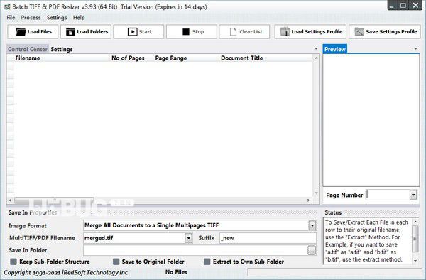 Batch TIFF PDF Resizer v3.93免費(fèi)版