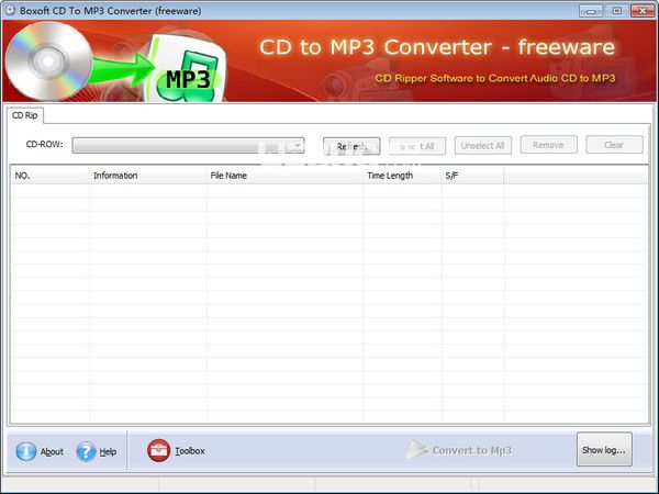 Boxoft CD to MP3 Converter v1.0免費(fèi)版