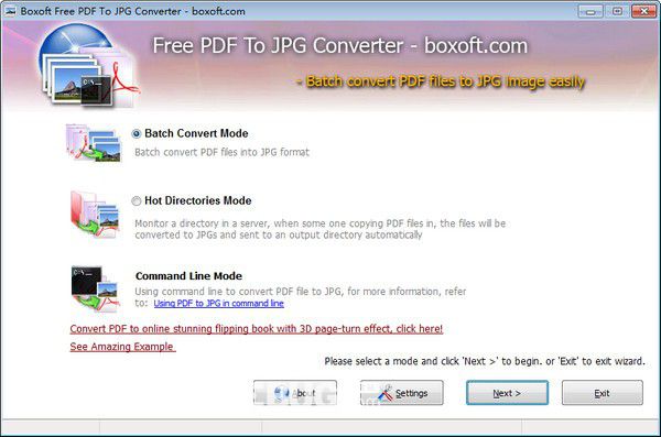 Boxoft PDF To JPG Converter(PDF轉(zhuǎn)換器)