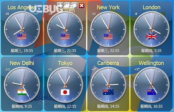 世界時鐘軟件(Sharp World Clock)