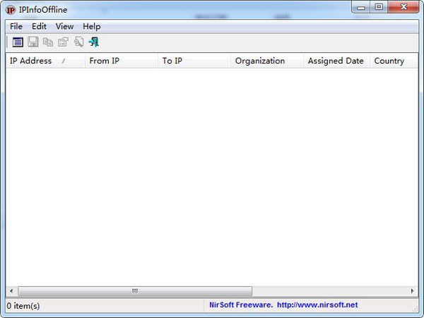 IPInfoOffline(ip地址查詢工具)v1.60綠色版