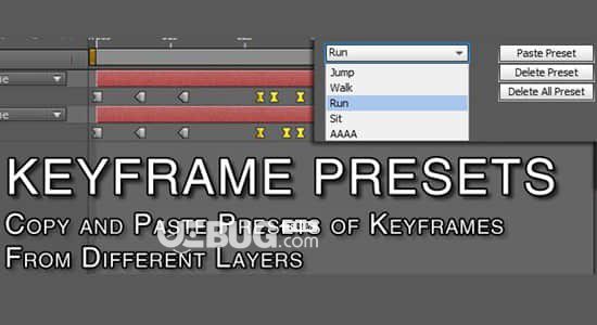 Keyframe Presets(為多層創(chuàng)建關(guān)鍵幀預(yù)設(shè)AE插件)