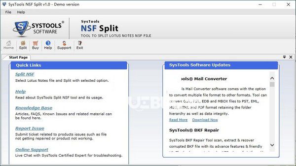 SysTools NSF Split(NSF文件分割軟件)