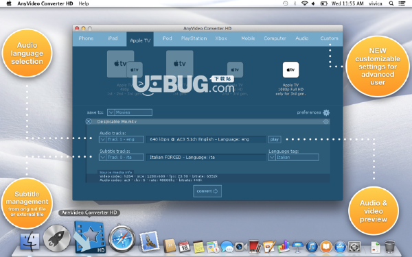 AnyVideo Converter H?D Mac版