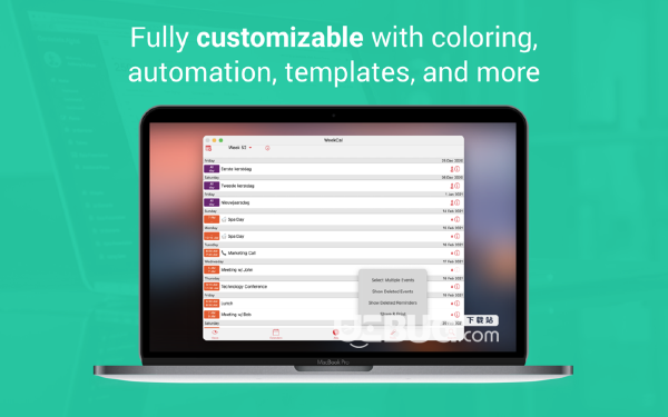WeekCalendar Mac版