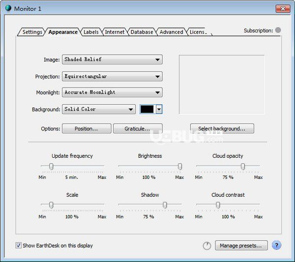 EarthDesk(桌面地球壁紙軟件)v7.3.0免費(fèi)版【2】